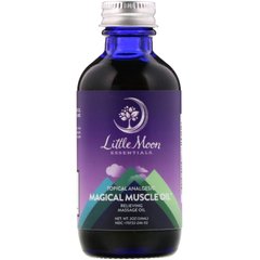 Чарівна олія для м'язів, масажна олія для зняття макіяжу, Magical Muscle Oil, Relieving Massage Oil, Little Moon Essentials, 59 мл