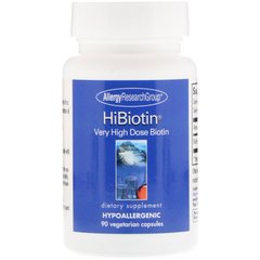Біотин Allergy Research Group (Biotin) 90 вегетаріанських капсул