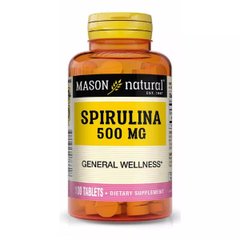 Спіруліна Mason Natural (Spirulina) 500 мг 100 таблеток