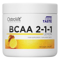 БЦАА 2-1-1 лимон OstroVit (BCAA 2-1-1) 200 г купить в Киеве и Украине