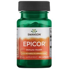 Епікор іммуногена з високим вмістом метаболітів, EPICOR High-Metabolite Immunogens, Swanson, 500 мг, 30 капсул