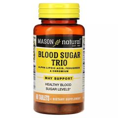 Баланс цукру в крові Mason Natural (Blood Sugar Trio) 60 таблеток