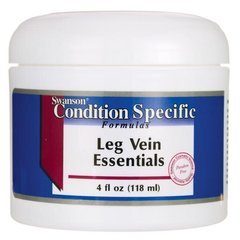 Крем для вен ніг, Leg Vein Essentials Cream, Swanson, 118 мл