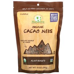 Органічні какао-крупки, Himalania, Organic Cacao Nibs, Natierra, 283 г