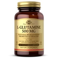 Глютамин Solgar L-Glutamine 500 мг 100 капсул купить в Киеве и Украине