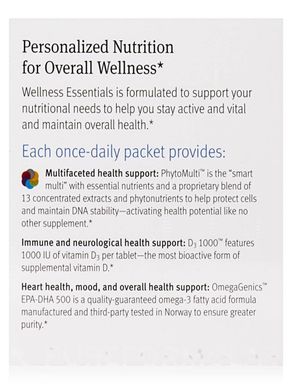 Мультивитамины Metagenics Wellness Essentials 30 пакетиков купить в Киеве и Украине