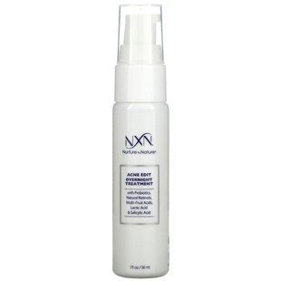 NXN, Nurture by Nature, Acne Edit, ночное средство против акне, 30 мл (1 жидкость. Унция) купить в Киеве и Украине