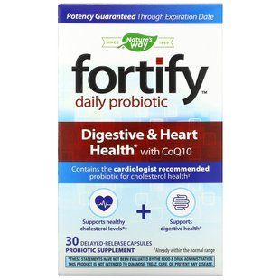 Пробиотики с CoQ10 Nature's Way (Daily Probiotic) 30 капсул купить в Киеве и Украине