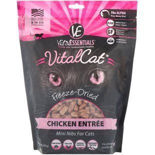 Сублимированные мини для кошек, куриное блюдо, Vital Essentials, 12 унций (340 г) купить в Киеве и Украине