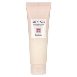 Heimish, All Clean, Gentle Exfoliating Gel Cleanser, AHA BHA, 4.39 fl oz (130 ml)