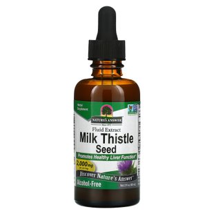 Расторопша без спирта Nature's Answer (Milk Thistle) 2000 мг 60 мл купить в Киеве и Украине