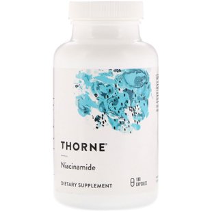 Ниацинамид Thorne Research (Niacinamide) 180 капсул на растительной основе купить в Киеве и Украине