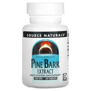 Пікногенол Source Naturals (Pine Bark Extract) 150 мг 60 таблеток
