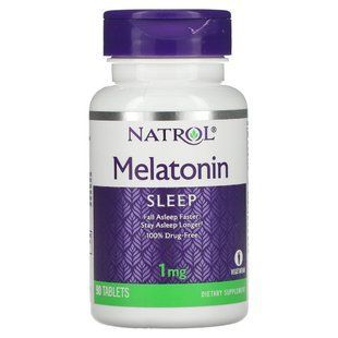 Мелатонин Natrol (Melatonin) 1 мг 90 таблеток купить в Киеве и Украине