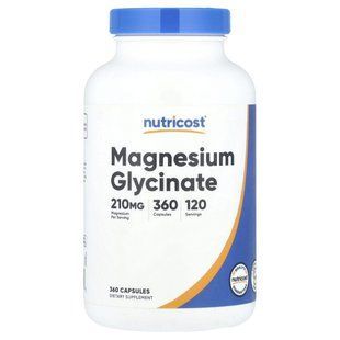 Nutricost, Magnesium Glycinate, 360 Capsules (70 mg per Capsule) купить в Киеве и Украине