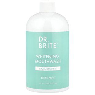 Dr. Brite, Отбеливающая жидкость для полоскания рта, без спирта, мята, 473,17 мл (16 жидк. Унций) купить в Киеве и Украине