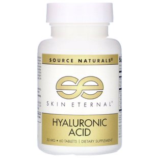 Гиалуроновая кислота Source Naturals (Hyaluronic Acid) 50 мг 60 таблеток купить в Киеве и Украине