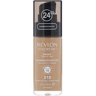 Makeup for Combination and Oily Skin, Warm Golden Shade 310, Revlon, 30 ml