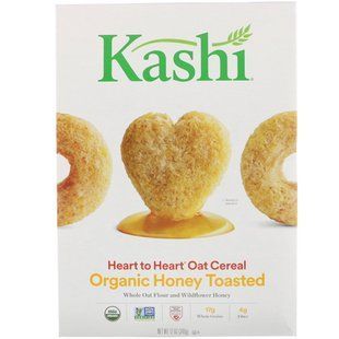 Овес из сердца на сердце, тост с органическим медом, Kashi, 340 унций (340 г) купить в Киеве и Украине