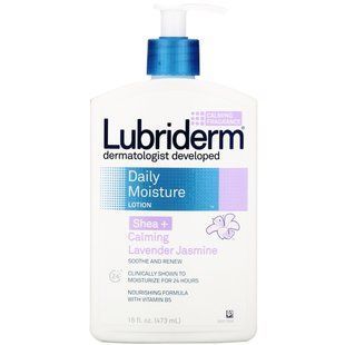 Daily Moisturizing Lotion, Shea + Soothing Lavender and Jasmine, Lubriderm, 16 fl. oz. (473 ml)