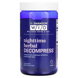 Нічний травʼяний засіб для розслаблення Swanson WIO (Nighttime Herbal Relaxation) 30 капсул