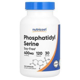 Nutricost, Phosphatidyl Serine, 400 mg, 120 Capsules (100 mg per Capsule) купить в Киеве и Украине