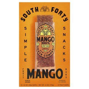 South Forty Snack Company Fruit Bar (5 pieces, 35 g each, 100% mango)