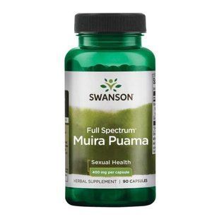 Muira Puama, Full-Spectrum Muira Puama Root, Swanson, 400 mg, 90 capsules