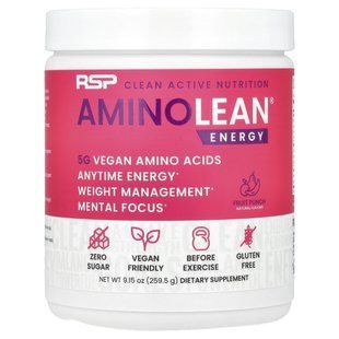 Energy Formula Amino Lean, Fruit Charge, RSP Nutrition, 8.25 oz (234 g)