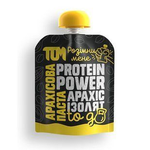 TOM peanut butter, Арахісове Масло, 64 g, з ізолятом купить в Киеве и Украине
