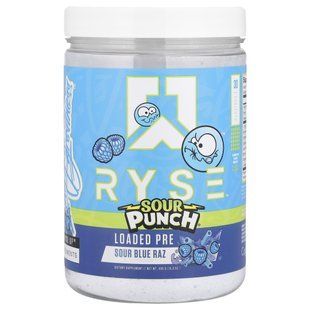 RYSE, Loaded Pre, Sour Punch&reg; Sour Blue Raz, 15.3 oz (435 g)