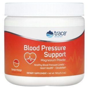 Trace Minerals &reg;, Blood Pressure Support Magnesium Powder, Orange Mango, 5.3 oz (150 g) купить в Киеве и Украине