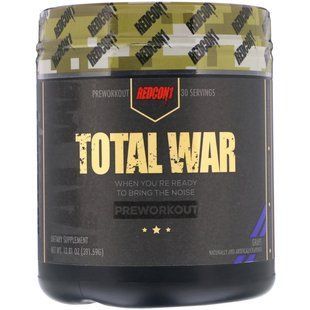 Предтренировочное питание, Total War, Preworkout, Grape, Redcon1, 392 г купить в Киеве и Украине