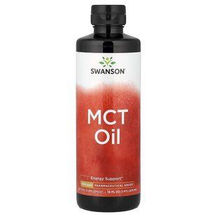100% Pure MCT Oil Pharmaceutical Grade, Swanson, 468 ml