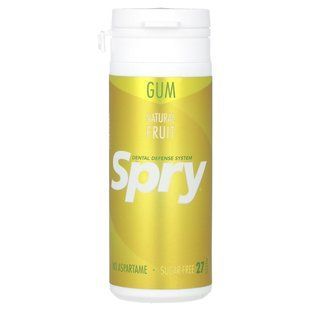 Spry, жевательная резинка, свежие фрукты, Xlear, 30 шт. (32,5 г) купить в Киеве и Украине