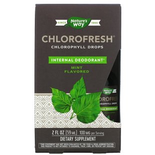 Капли с хлорофиллом с мятным вкусом Nature's Way (Chlorofresh) 2 ж. унц. (59 мл) купить в Киеве и Украине