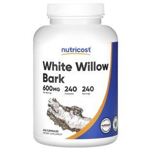 Nutricost, White Willow Bark, 600 mg, 240 Capsules купить в Киеве и Украине