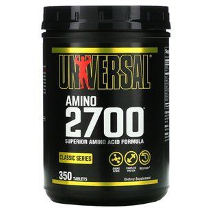 Amino2700, с добавка с аминокислотами с замедленным высвобождением, Universal Nutrition, 350 таблеток купить в Киеве и Украине