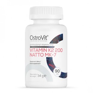 Витамин К2 200 OstroVit (VITAMIN K2 200 NATTO MK-7) 90 таблеток купить в Киеве и Украине