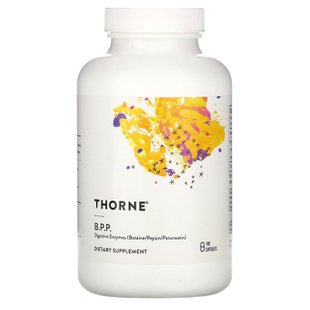 Б.П.П. Бетаин / пепсин / панкреатин Thorne Research (B.P.P. Betaine/Pepsin/Pancreatin) Thorne Research 180 капсул купить в Киеве и Украине