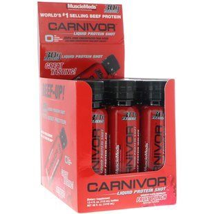 Carnivor, Жидкий протеин, фруктовый пунш, MuscleMeds, 12 пакетиков, 4 жидких унции (118 мл) каждый купить в Киеве и Украине