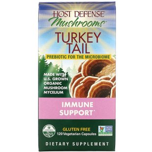 Траметес разноцветный Fungi Perfecti (Turkey Tail Host Defense) 120 капсул купить в Киеве и Украине