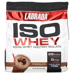 ISO Whey, 100%-nyy isolate of whey protein, chocolate, Labrada Nutrition, 2.23 kg