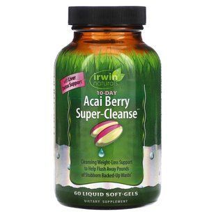 Irwin Naturals, Acai Berry Super-Cleanse, 60 Liquid Soft-Gels купить в Киеве и Украине