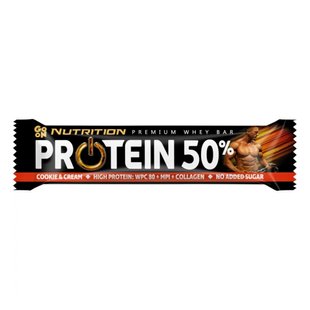 Батончики протеиновые Кремовое печенье GoOn Nutrition (Protein Bar 50% Cookie Cream) 24x40 г купить в Киеве и Украине