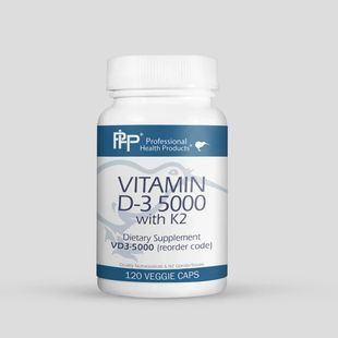 Витамин D3 5000 с K2 Professional Health Products (Vitamin D3 5000 with K2) 120 капсул купить в Киеве и Украине