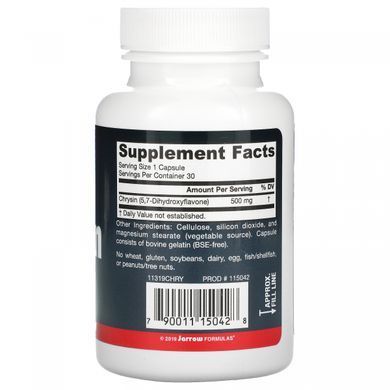 Chrysin Jarrow Formulas (Chrysin) 500 mg 30 capsules