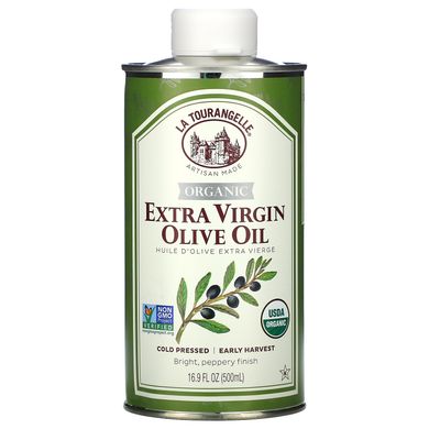 Оливкова олія першого віджимання La Tourangelle (Organic Extra Virgin Olive Oil) 500 мл
