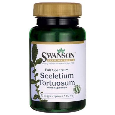 Скелетіум черепаховий для розслаблення Swanson (Full Spectrum Sceletium Tortuosum) 60 капсул