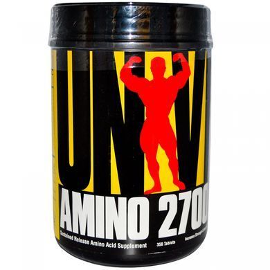 Amino2700, с добавка с аминокислотами с замедленным высвобождением, Universal Nutrition, 350 таблеток купить в Киеве и Украине